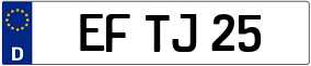 Trailer License Plate